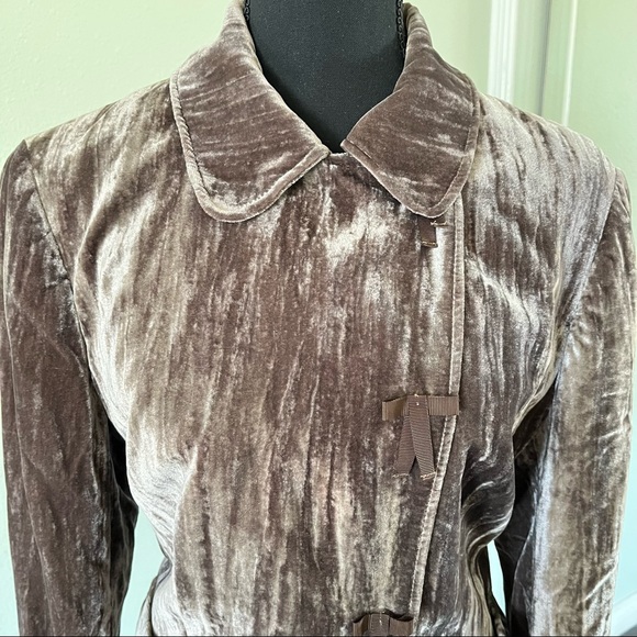 Betty Barclay Crush Velvet Jacket Size 8 - Picture 5 of 8